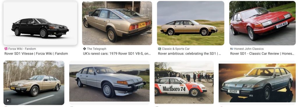 Om nooit te vergeten, de beste feiten over de: Rover SD1